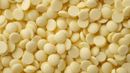 white chocolate chips top view