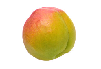 Fresh apricot fruits isolated on white background