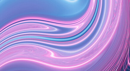 Abstract ultraviolet blank background, neon light. Blue and pink color gradient, lines and rays, oblique lines. Liquid lines.