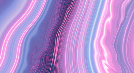 Abstract ultraviolet blank background, neon light. Blue and pink color gradient, lines and rays, oblique lines. Liquid lines.