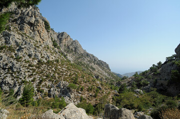 Fototapeta na wymiar Les gorges d'Orino à Iérapétra en Crète
