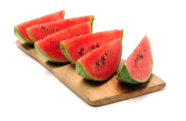 slice of watermelon isolated on white background