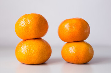 oranges on a black background