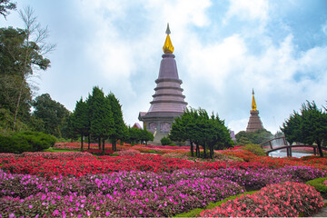 Phramahathat Napamathanidol and Phramahathat Napaphol Bhumisiri,Doi Inthanon, Chaingmai, Thailand