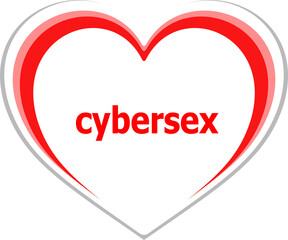 Text cybersex. Social concept