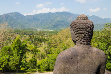 Statue in Borobudur Temple
