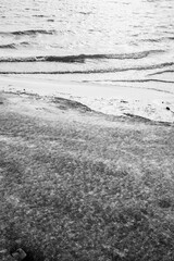 snow on the beach