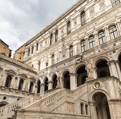 Naklejka na ściany i meble Scala dei giganti (the Giants' Staircase) in Palazzo Ducale (Doge's Palace) in Venice, Italy