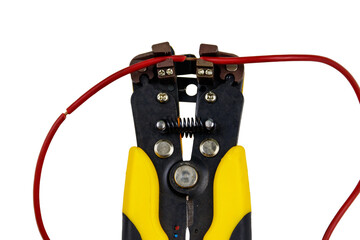 Wire stripper isolated on a white background