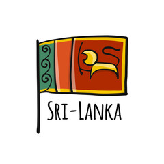 Sri Lanka Flag, sketch for your design
