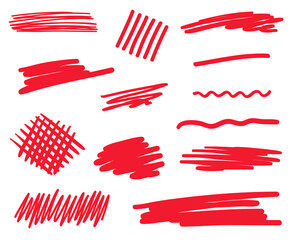 Fototapeta premium Colored hatching. Hand drawn sketches. Colorful illustration. Sketchy elements for your design