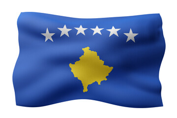 Kosovo 3d flag