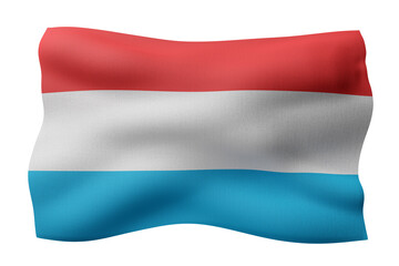 Luxembourg 3d flag