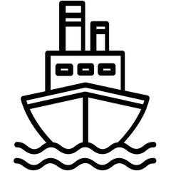 Obraz premium A high water craft with load representing ship concept 