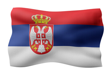 Serbia 3d flag