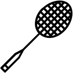 
A long hand held playing device with net in middle representing racket 
