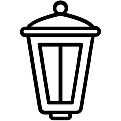 
A decorative glass and  metal lamp used to fix on pillars on gate entrance
