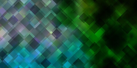 Light Blue, Green vector pattern in square style.