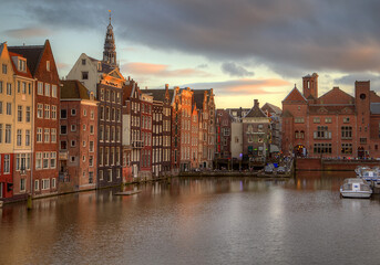 The colorful Amsterdam in the Netherlands