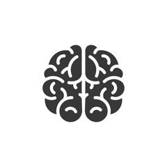 Human brain icon, vector illustration