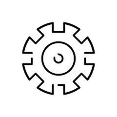 Gear outline icon