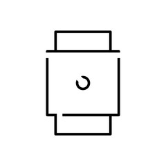 smart watch outline icon