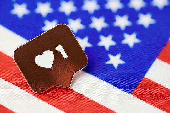 Like symbol on USA flag