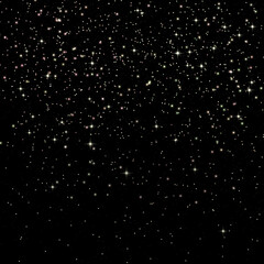 Starry background. Stars in the sky. Abstract background. Black night. Space illustration.