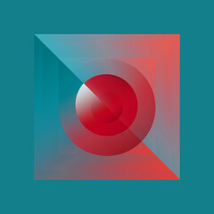 
moon, space, pink and blue color, abstract, logo