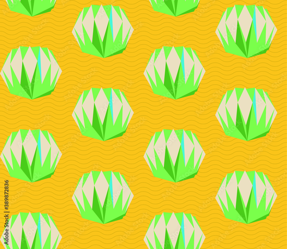 Poster seamless geometric pattern with the image of christmas balls. vector design for holiday web banner, 