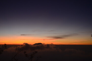 sunrise over the mountains
