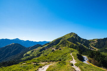 Beautiful scenery at Hehuanshan Main Peak, Wuling, Nantou County, Taiwan