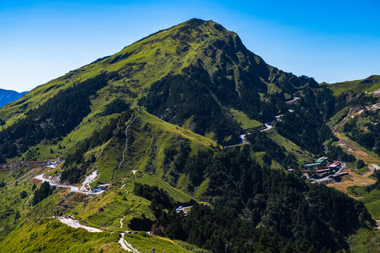 Beautiful scenery at Hehuanshan Main Peak, Wuling, Nantou County, Taiwan