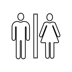 male and female toilet sign