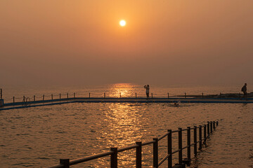 Obraz premium Sunrise on the beach