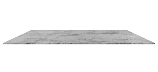 Cement shelf in isolated white background .Shelf made of cement