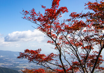 山間部から始まる秋の紅葉