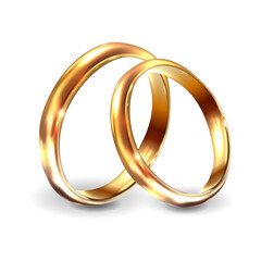 Gold wedding rings 