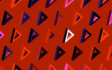 Dark Pink, Red vector pattern with polygonal style.