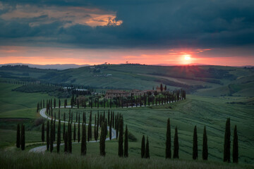 Sunset, Asciano, Toscana - Italy