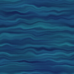 Water blur stripe texture background. Seamless liquid flow watercolor stripe effect. Wavy wet wash variegated fluid blend pattern for sea, ocean, nautical maritime textile backdrop
