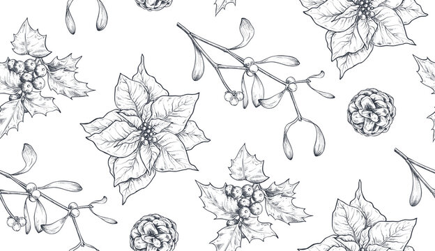 Mistletoe Drawing Images – Browse 119,508 Stock Photos
