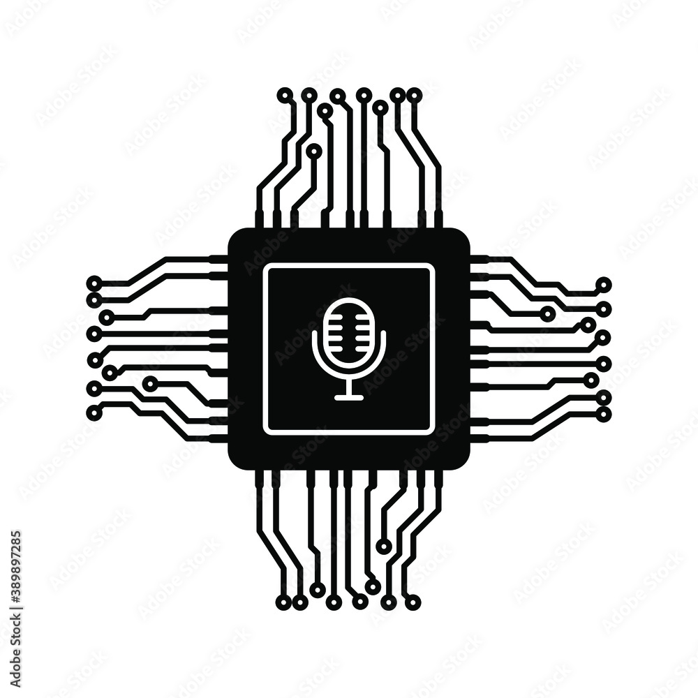 Poster cpu icon. mini cpu sign flat style. processor vector icon. vector illustration
