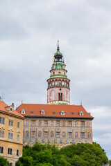 View to Cesky Krumlov Castle Tower, Czech Republic
