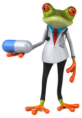 Frog doctor - 3D Illustration