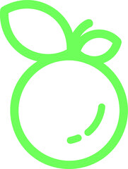 Fototapeta premium vector illustration of a fruit icon