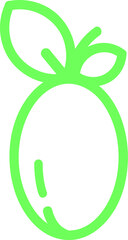 vector illustration of a fruit icon	