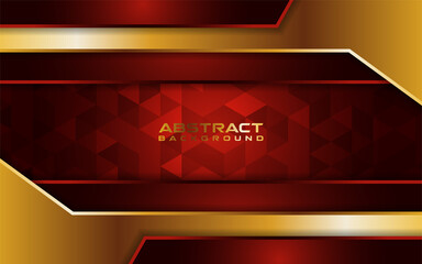 Abstract red background with overlap layer