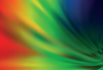 Dark Multicolor vector blurred template.