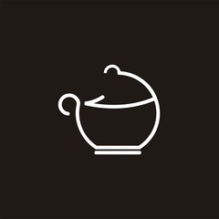 Teapot logo , teapot logo design vector illustration , teapot logo design template vector stock illustration